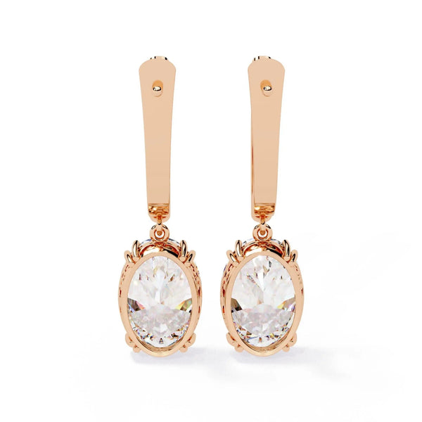 Classic Dangle Diamond Earrings