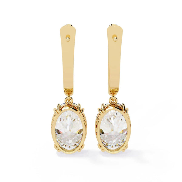 Classic Dangle Diamond Earrings