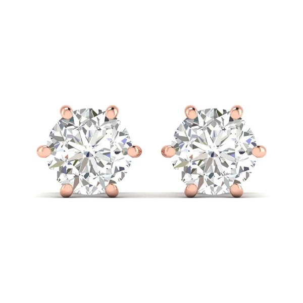 Classic DiamondEarrings – 2 Carats Each