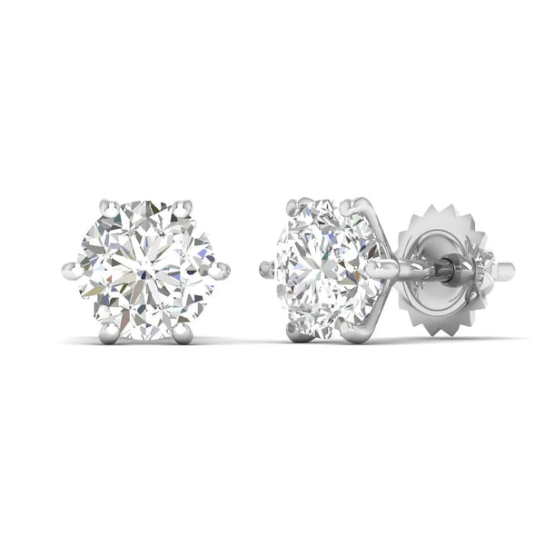 Classic DiamondEarrings – 2 Carats Each
