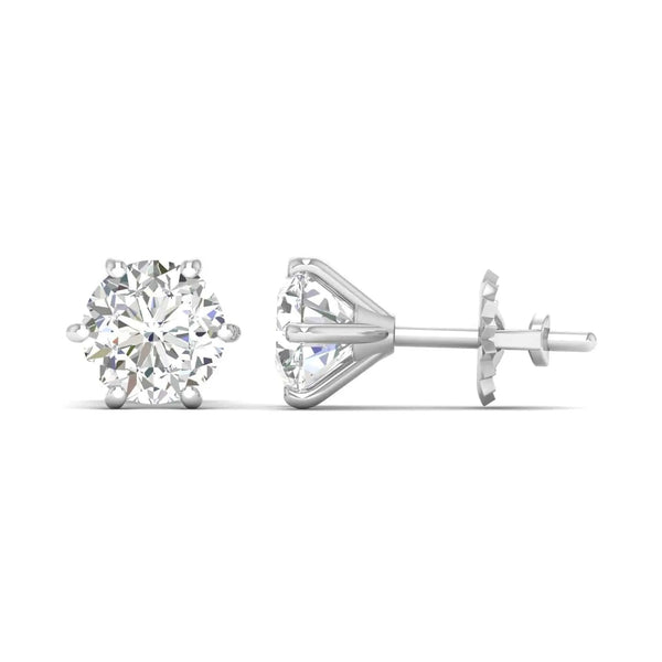 Classic DiamondEarrings – 2 Carats Each