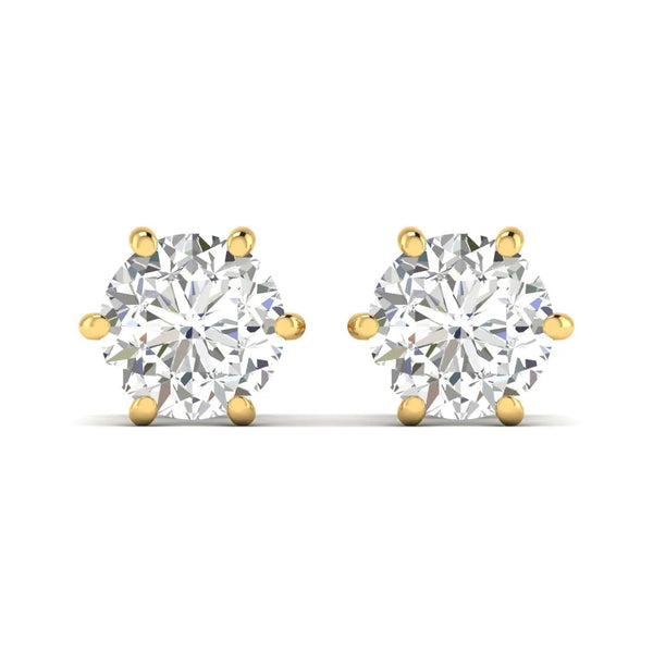 Classic DiamondEarrings – 2 Carats Each