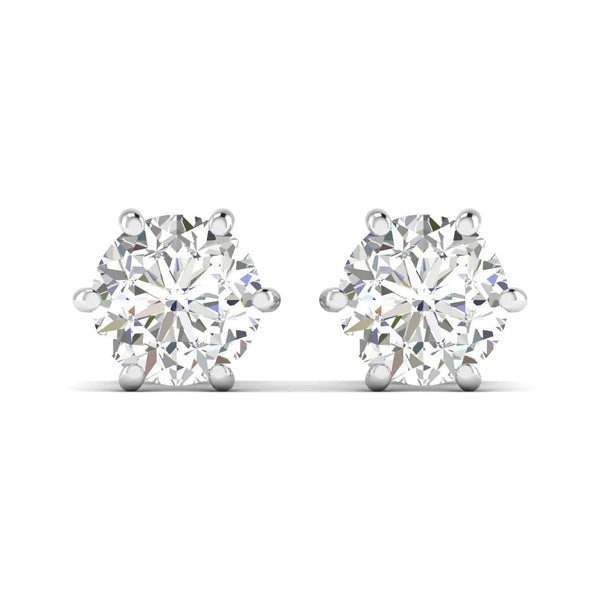 Classic DiamondEarrings – 2 Carats Each