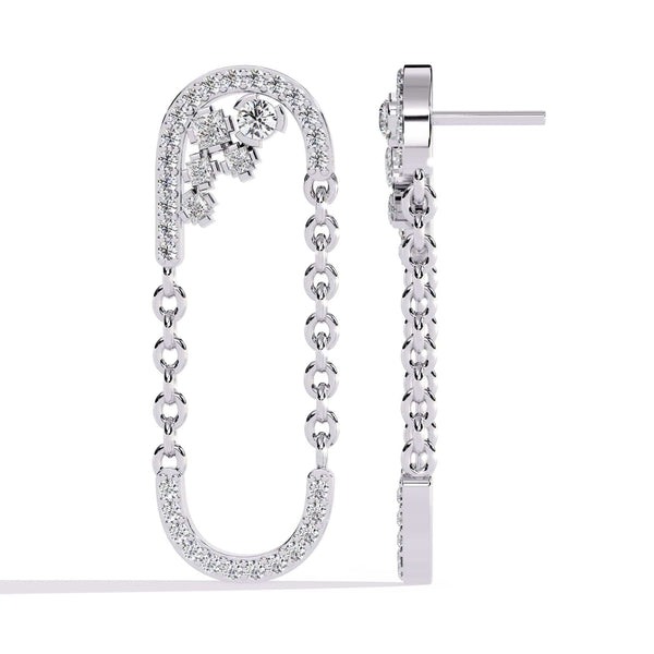 Classic DiamondU-Hoop Earrings