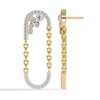 Classic DiamondU-Hoop Earrings