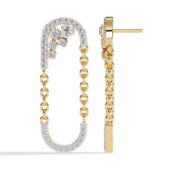 Classic DiamondU-Hoop Earrings