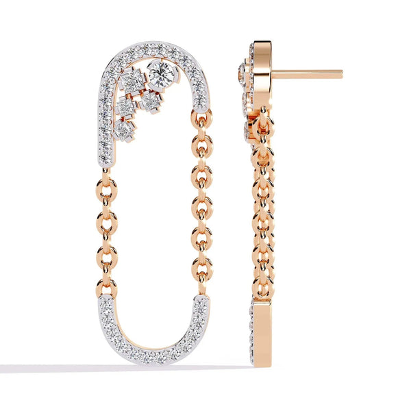 Classic DiamondU-Hoop Earrings