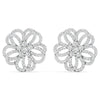 Classic Floral Diamond Earrings