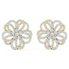 Classic Floral Diamond Earrings
