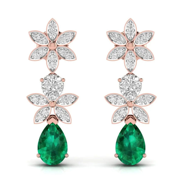 Classy Diamond Dangler Earrings