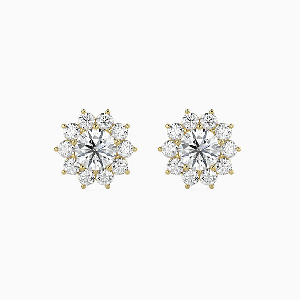 Cluster Setting Stud Flower Earring
