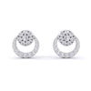 Contemporary Design Diamond Earrings