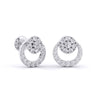 Contemporary Design Diamond Earrings