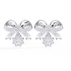 Dainty Bow Diamond Earring
