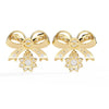 Dainty Bow Diamond Earring