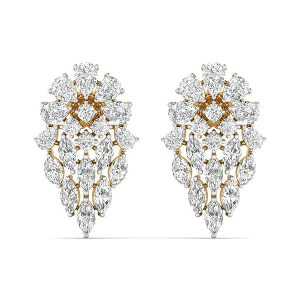 Dewdrop Diamond Dangle Earrings