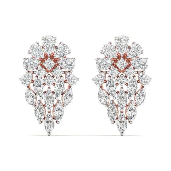 Dewdrop Diamond Dangle Earrings