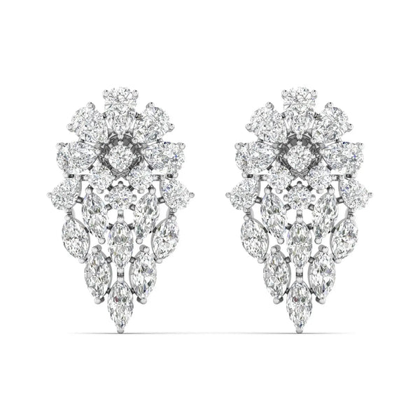 Dewdrop Diamond Dangle Earrings