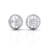 Diamond Ball Stud Earrings