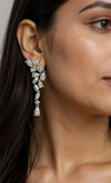 Diamond Cluster Cascade Earrings