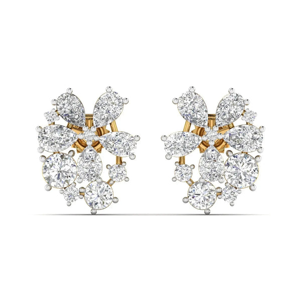 Diamond Cluster Earrings