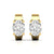 Diamond Huggie Earrings in Gold