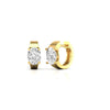 Diamond Huggie Earrings in Gold