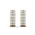 Double Row Diamond Hoop Earrings