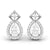 Edgy Teardrop Diamond Earrings