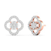 Elegant Clover Diamond Earrings