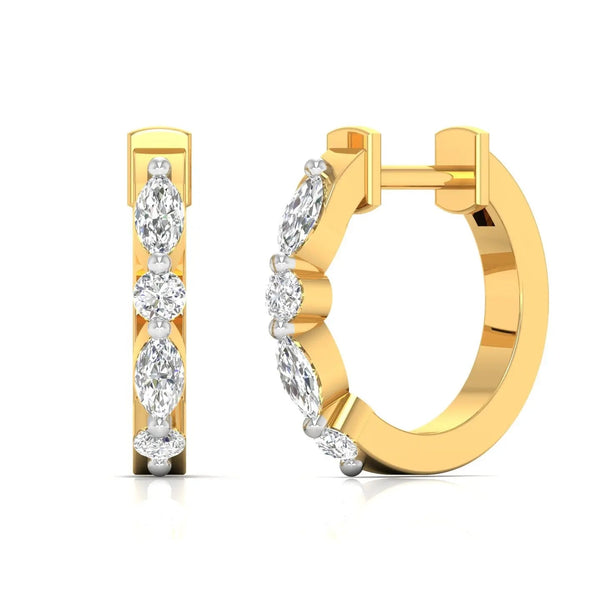 Embrace Diamond Huggie Earrings