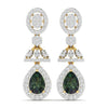 Emerald and Diamond Chandelier Earrings