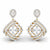 Encrusted Sides Drop Earrings