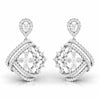 Encrusted Sides Drop Earrings