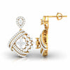 Encrusted Sides Drop Earrings
