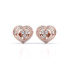 Eternal Love Heart Diamond Studs