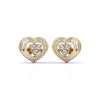 Eternal Love Heart Diamond Studs