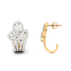 Ethnic Style Bali Diamond Earrings