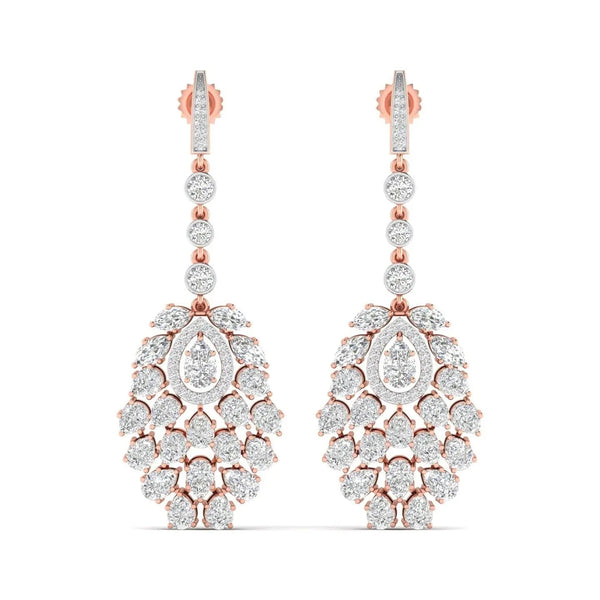 Exquisite Diamond Statement Earrings