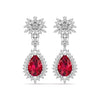 Fiery Dangler Diamond Earrings