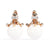 Floral Pearl Diamond Drop Earring