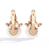Floral Pearl Diamond Drop Earring