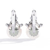 Floral Pearl Diamond Drop Earring