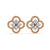 Four-Stone Clover Diamond Earrings