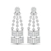 Geometric Diamond Dangle Earrings