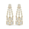 Geometric Diamond Dangle Earrings