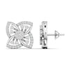 Geometric Petal Diamond Studs