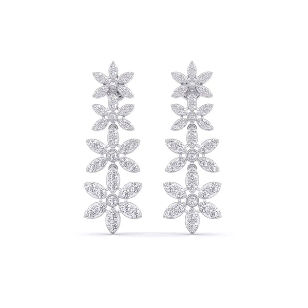 Gold Tower Diamond Dangler