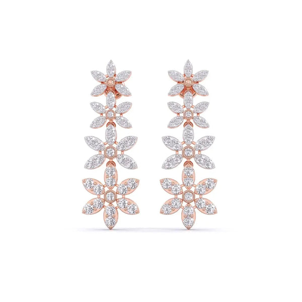 Gold Tower Diamond Dangler
