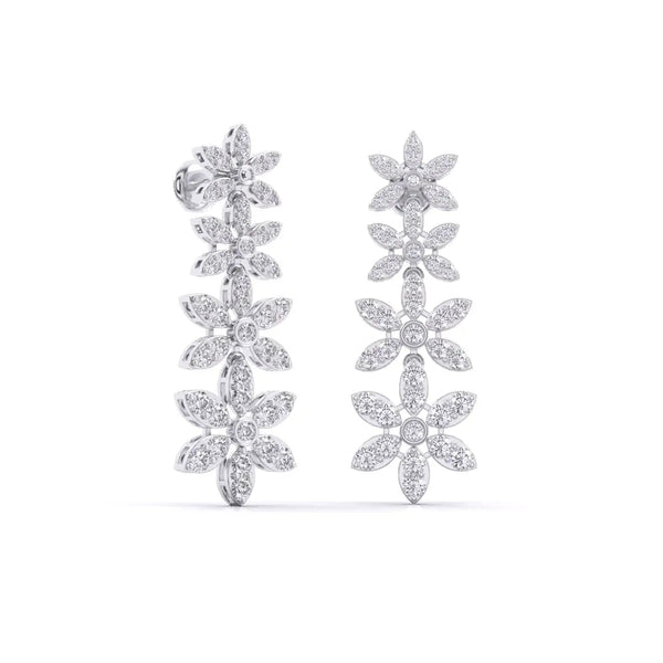 Gold Tower Diamond Dangler